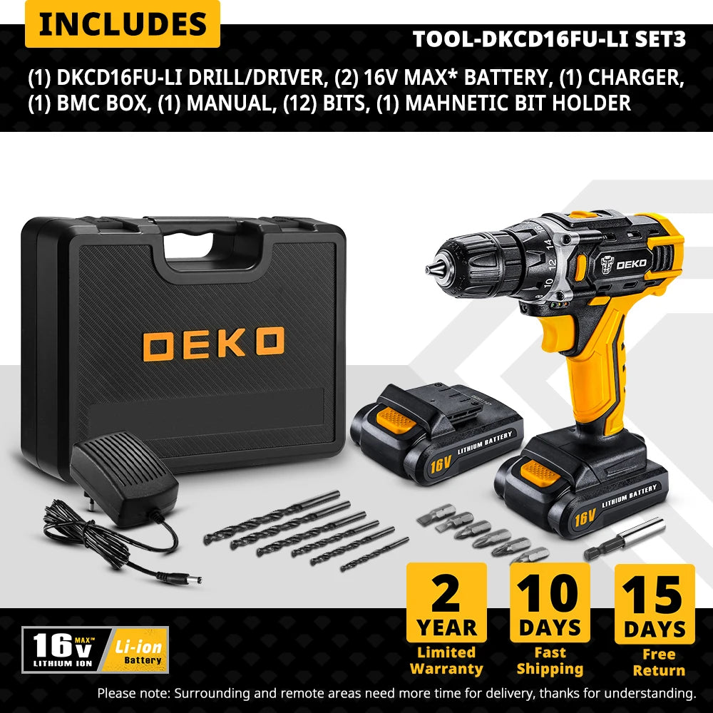 Perceuse sans fil DEKO 20V Compacte