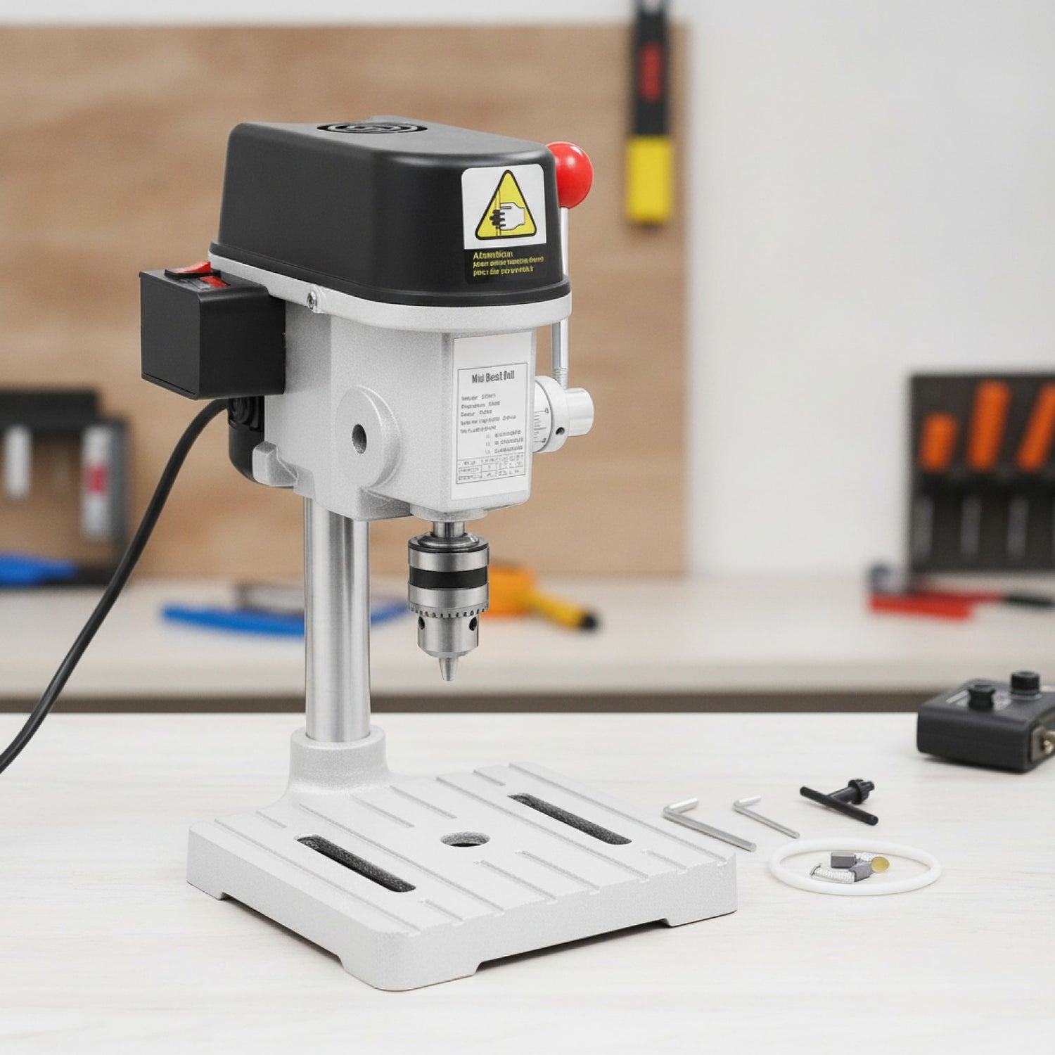 Perceuse d'établi Mini 340W, 3 vitesses réglables