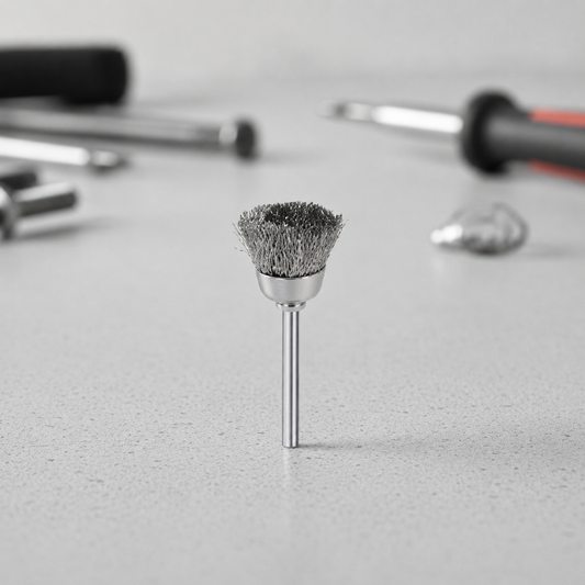 Ensemble Brosses Métalliques Polissage Rotatif