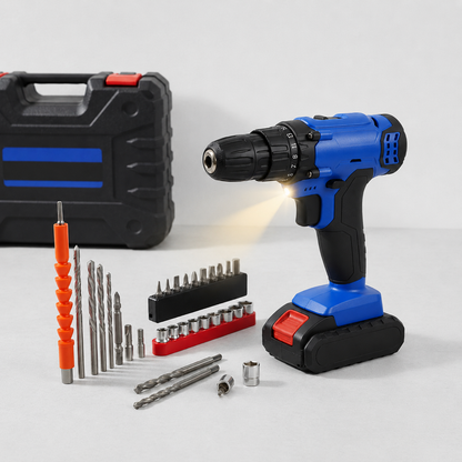 Perceuse Sans Fil 21V, Kit Complet 26pcs