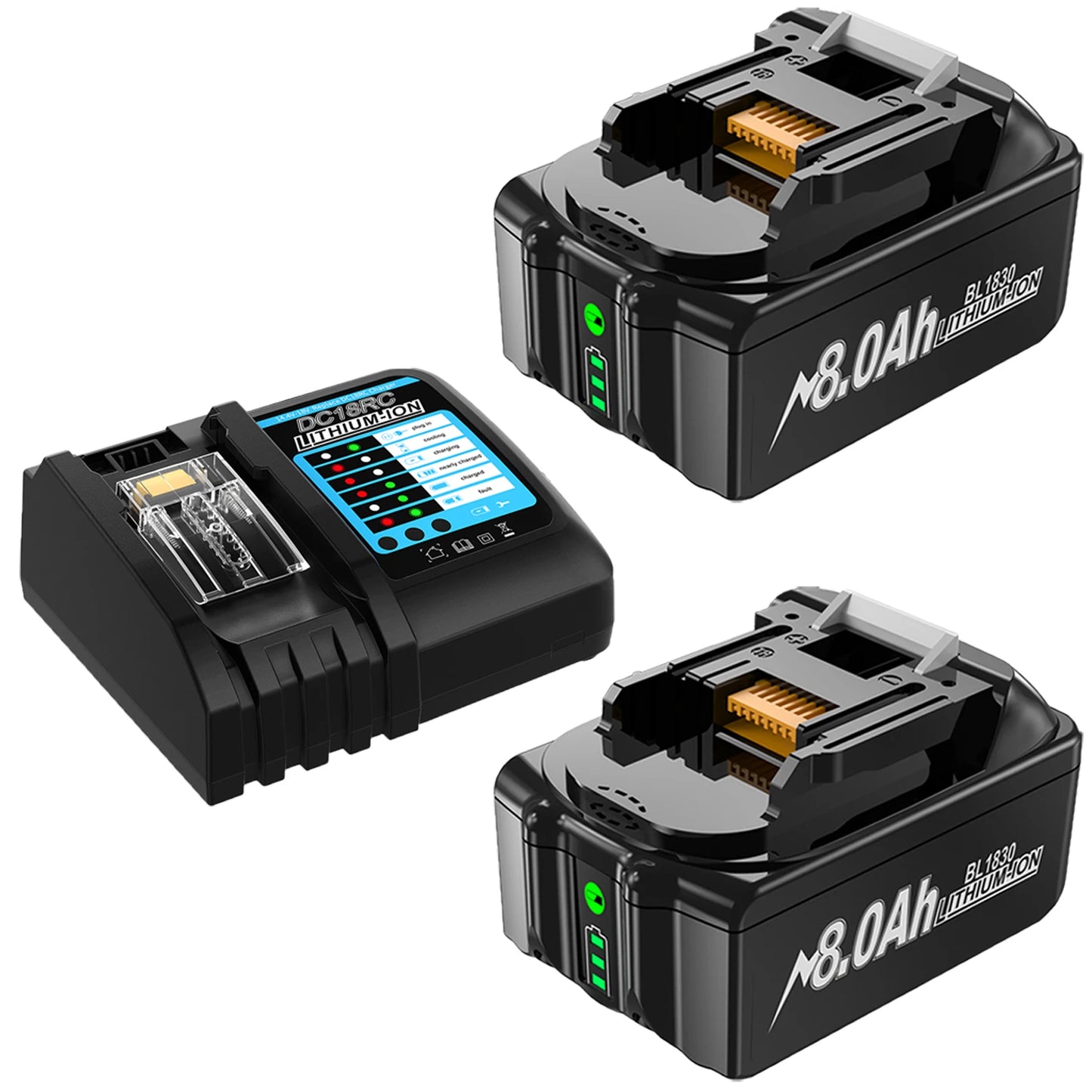 Batterie rechargeable puissante 18V 8000mAh