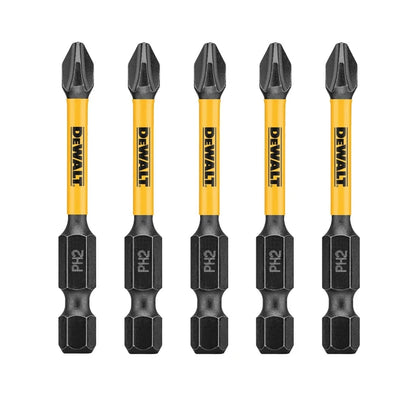 Set de Bits Magnétiques pour Perceuse Impact DEWALT PH2 avec Porte-embouts Pivotant