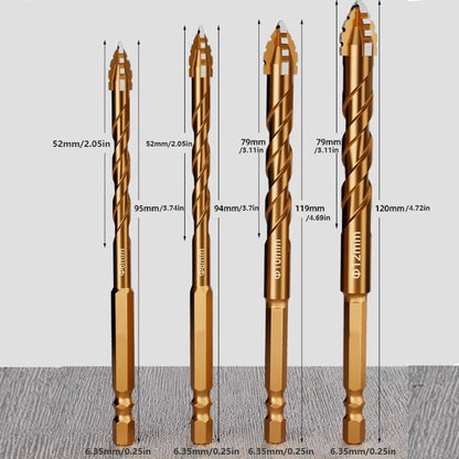 Percer Maître Ultime - Foret à Quatre Bords et Dents Scie pour Tuile et Béton