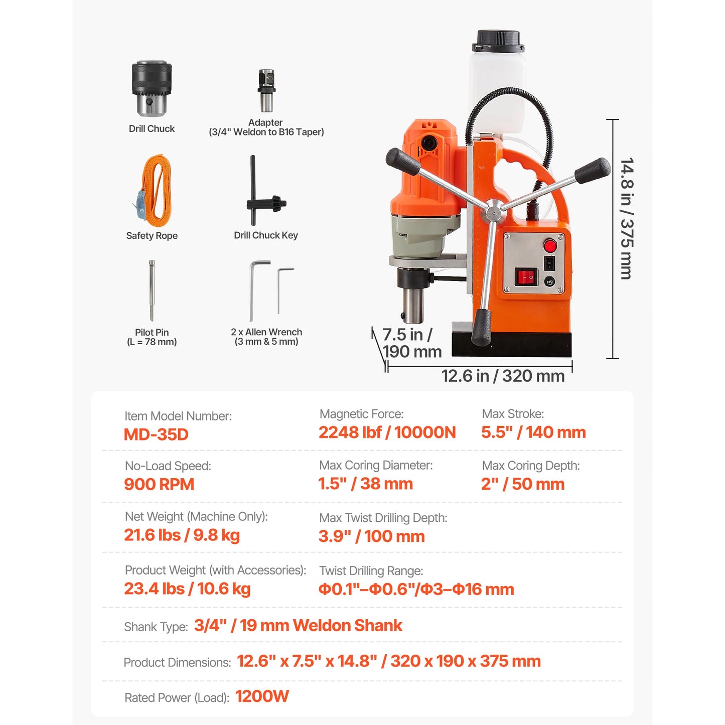 Perceuse Magnétique 1200W : Puissance et Précision