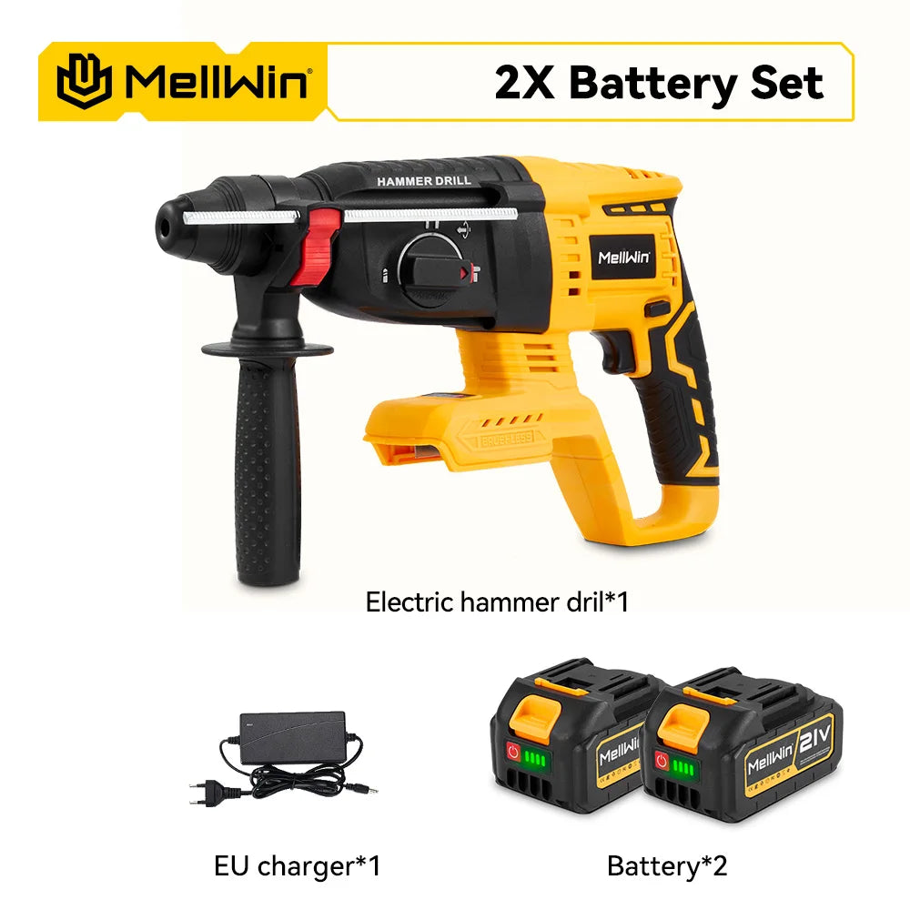 Perceuse à percussion sans fil 1680W Brushless MELLWIN 26MM