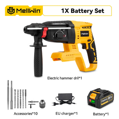 Perceuse à percussion sans fil 1680W Brushless MELLWIN 26MM