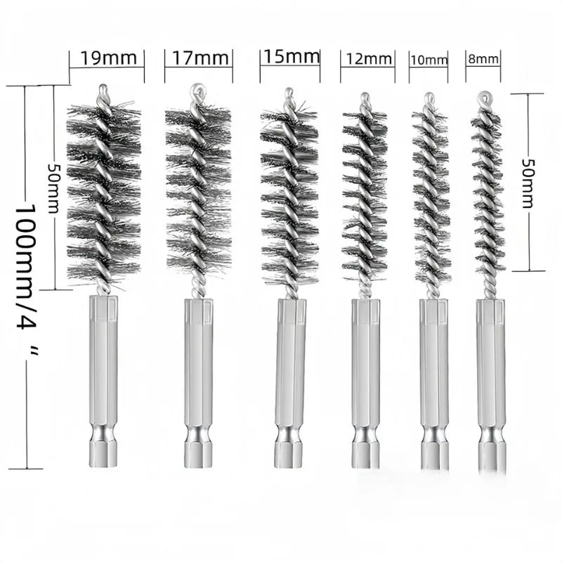 Set de Brosses en Acier Inoxydable Perçage Nettoyage Drill Turbo