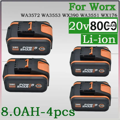 Batterie Lithium-ion 20V pour Perceuse sans fil (6000/8000mAh)