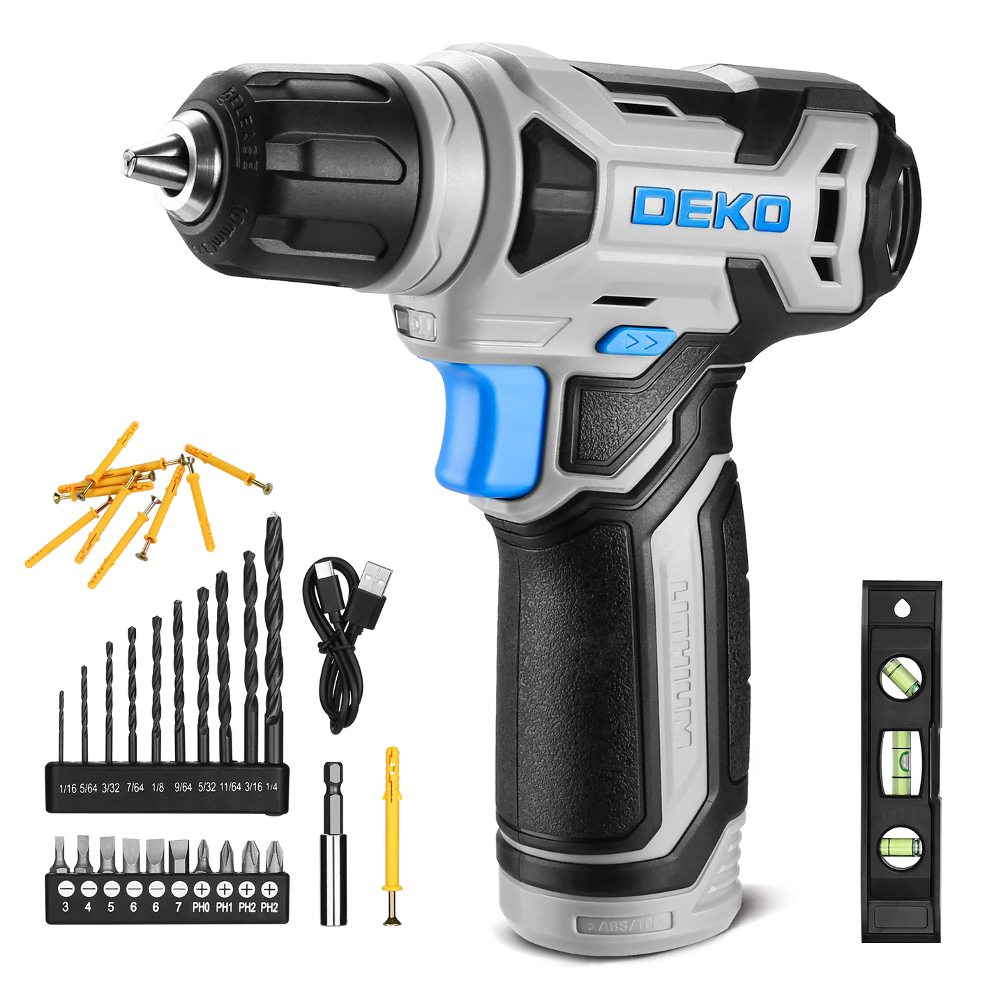 Ensemble Perceuse Sans Fil LED Mini 8V