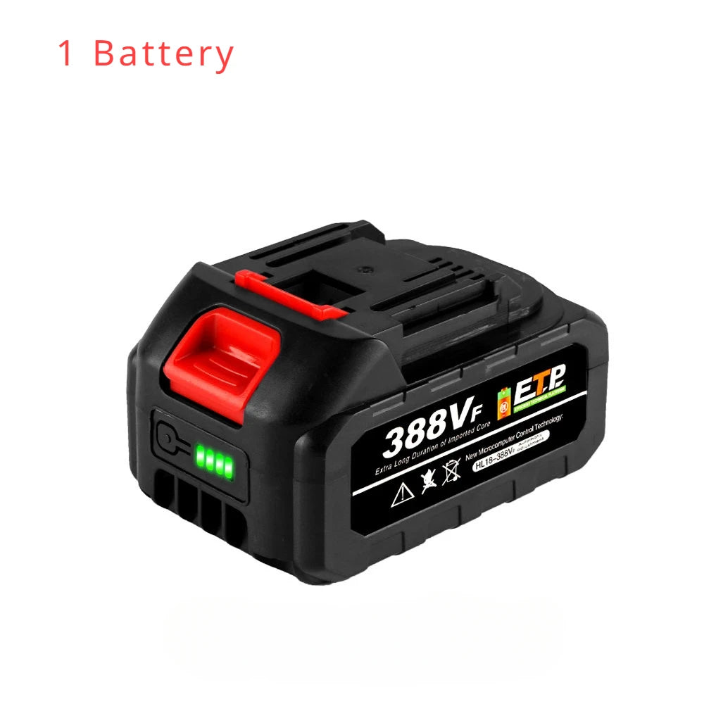 Batterie rechargeable puissante 15000mAh 388VF 18V