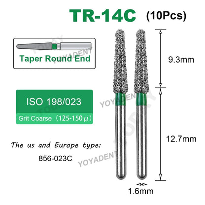Fraise Dentaire Diamant TR Type - 10 Pcs