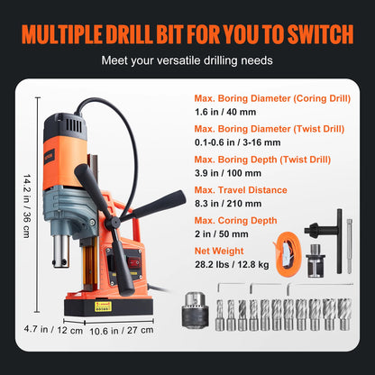 Perceuse Magnétique Puissante 1300W/1550W - Polyvalente
