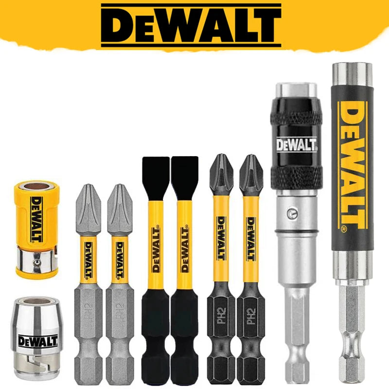 Set de Bits Magnétiques pour Perceuse Impact DEWALT PH2 avec Porte-embouts Pivotant