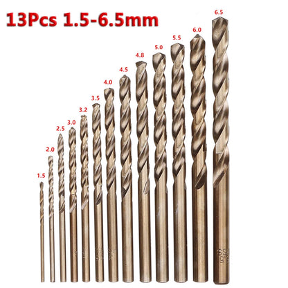 Forets Métal HSS-Co M35 Cobalt – Jeu de Forets Hélicoïdaux pour Acier Inoxydable (5 à 25 Pièces)