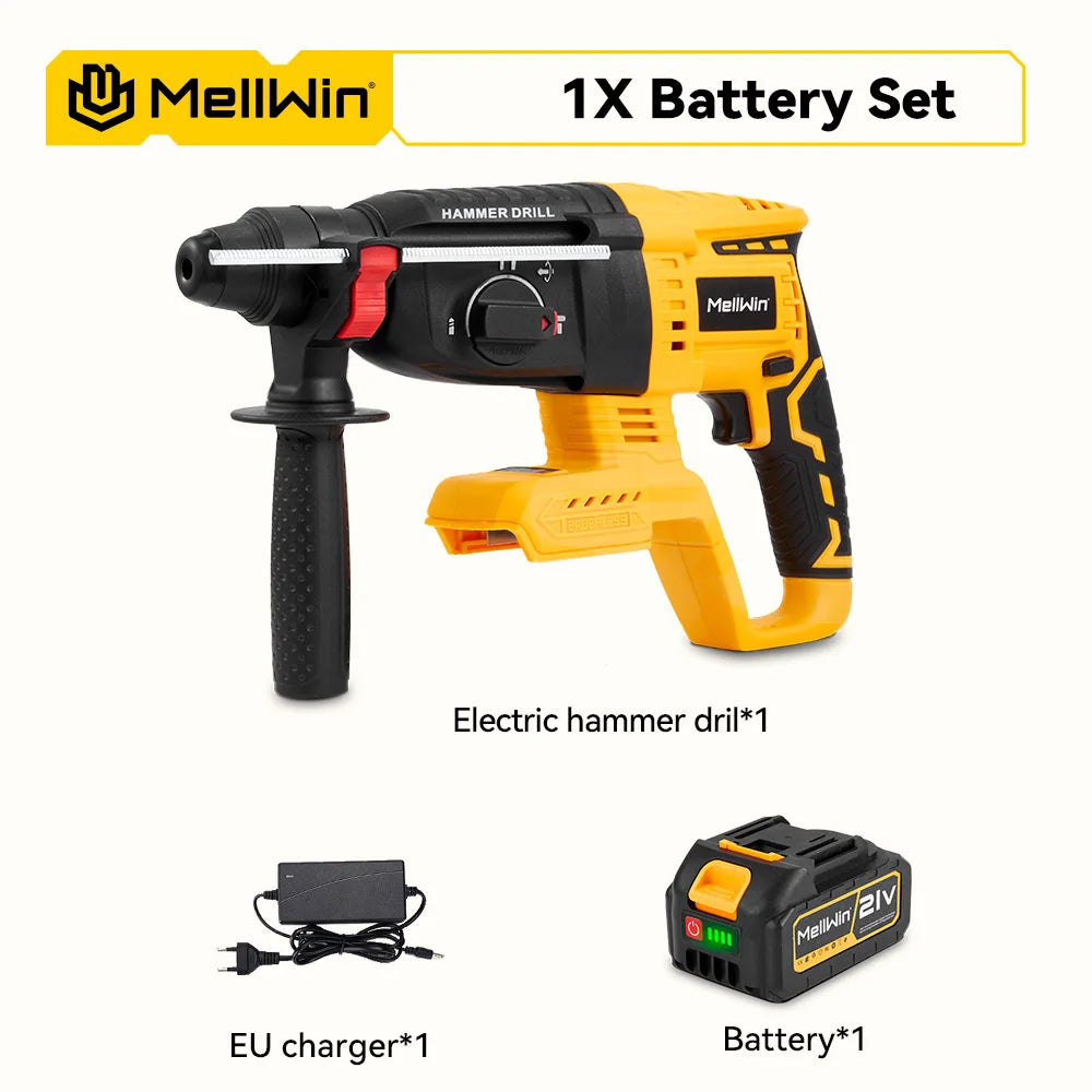 Perceuse à percussion sans fil 1680W Brushless MELLWIN 26MM