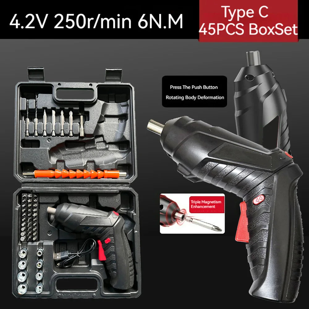 Kit Puissante Perceuse Visseuse sans Fil