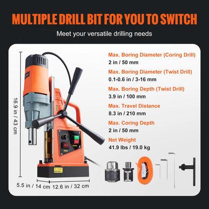 Perceuse Magnétique Puissante 1300W/1550W - Polyvalente