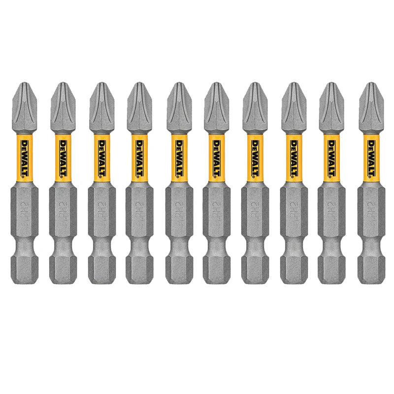 Set de Bits Magnétiques pour Perceuse Impact DEWALT PH2 avec Porte-embouts Pivotant