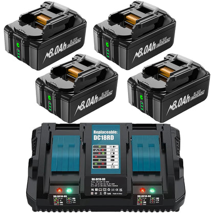 Batterie rechargeable puissante 18V 8000mAh