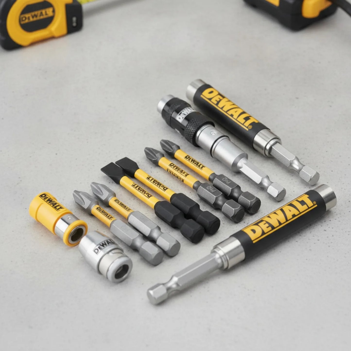 Set de Bits Magnétiques pour Perceuse Impact DEWALT PH2 avec Porte-embouts Pivotant