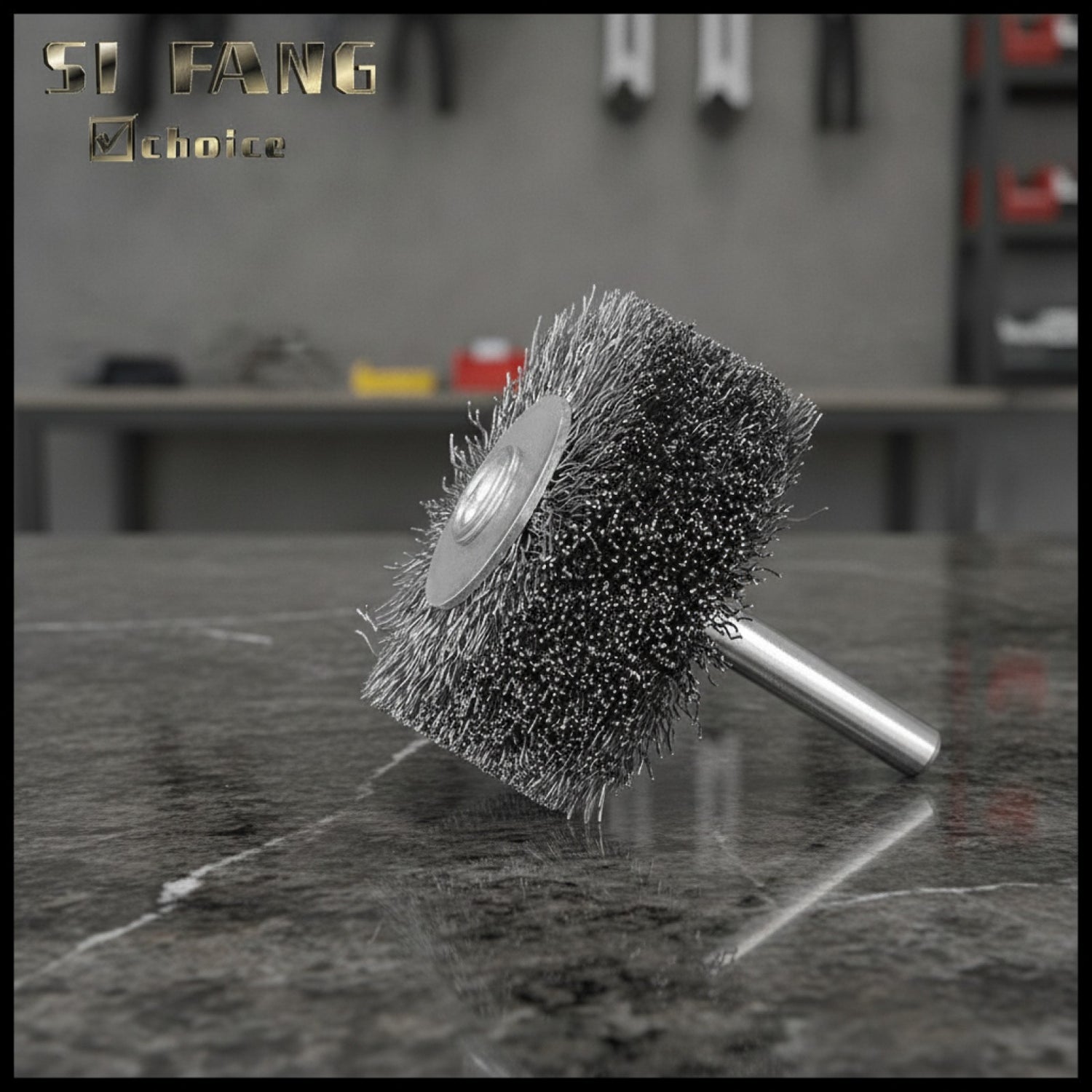 Brosse métallique rotative efficace