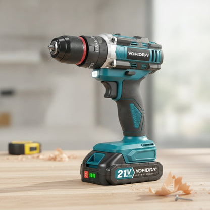 Perceuse à percussion sans fil YOFIDRA 3 en 1 - Outil polyvalent pour le travail du bois, compatible Makita
