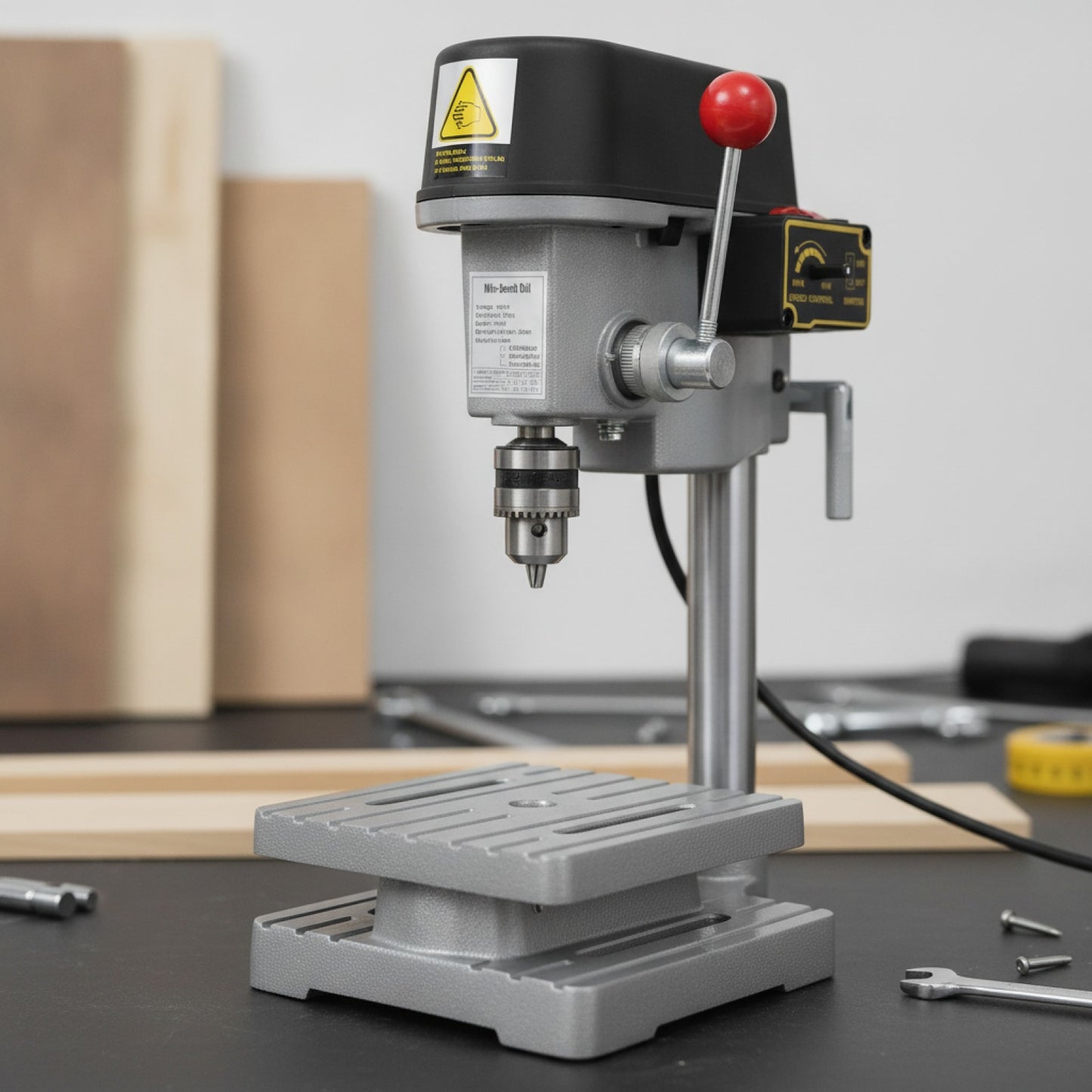 Perceuse d'établi compacte 340W, 3 vitesses réglables