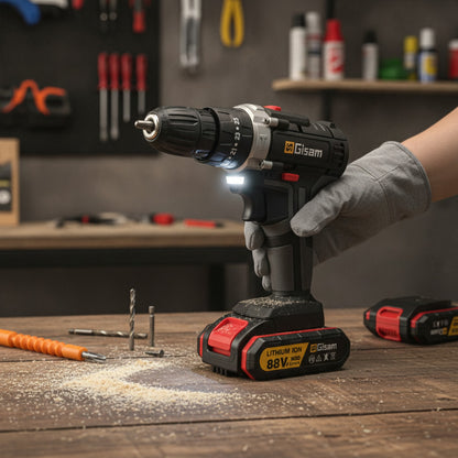 Perceuse Visseuse Sans Fil Gisam 21V - Puissante et Polyvalente pour le Bricolage