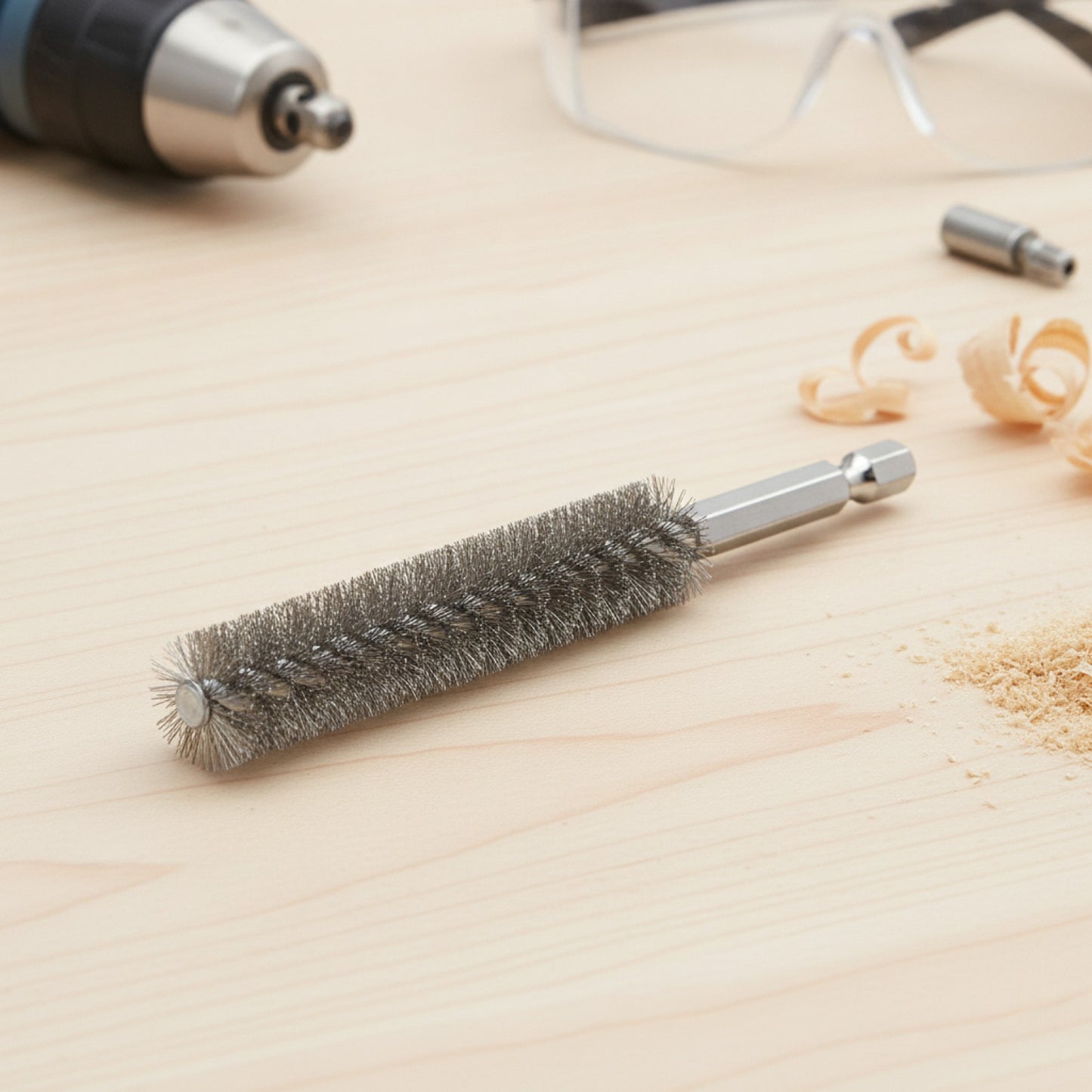 Kit de brosses acier inoxydable pour perceuse