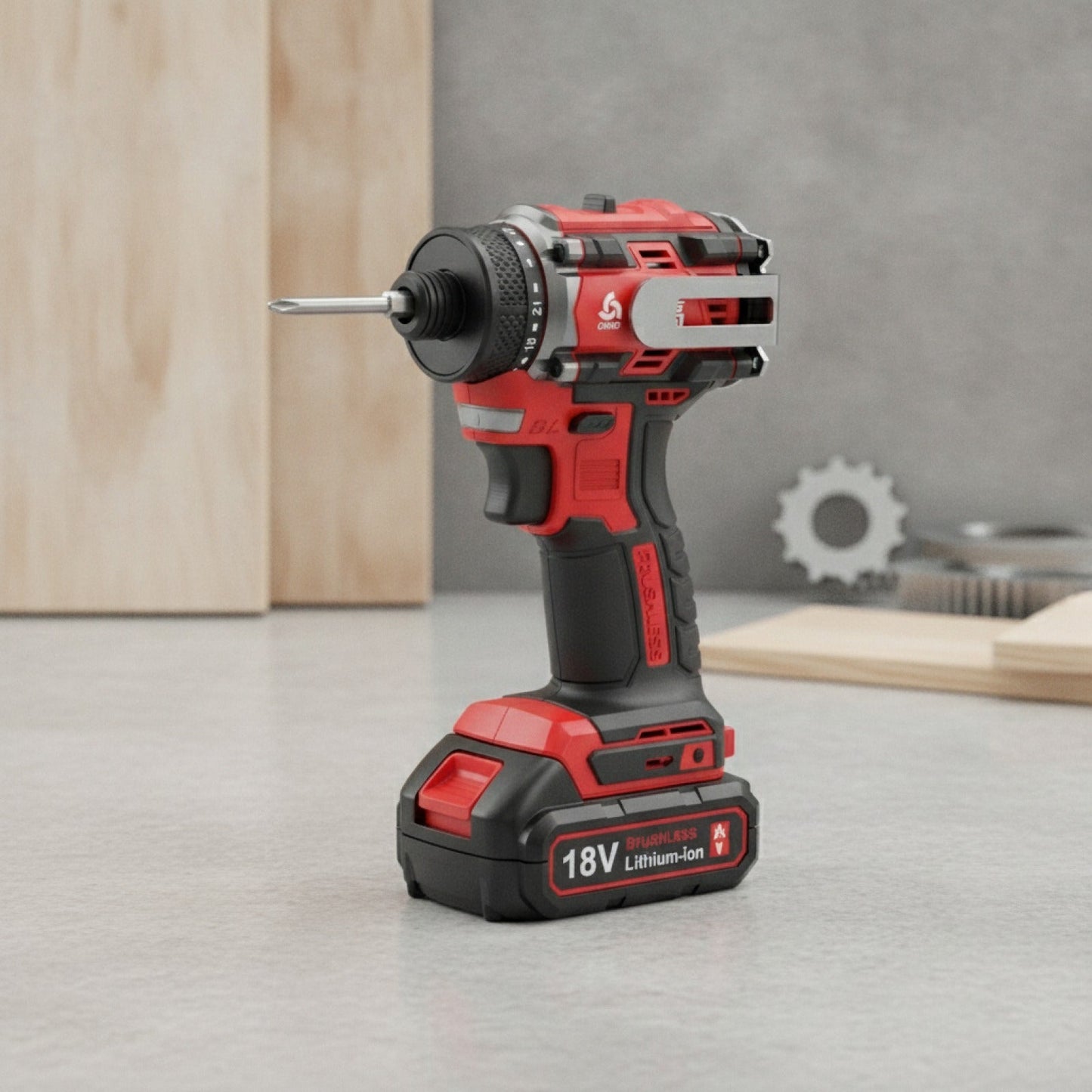 Perceuse sans fil CHIGO 18V Brushless 80Nm avec batterie Li-ion