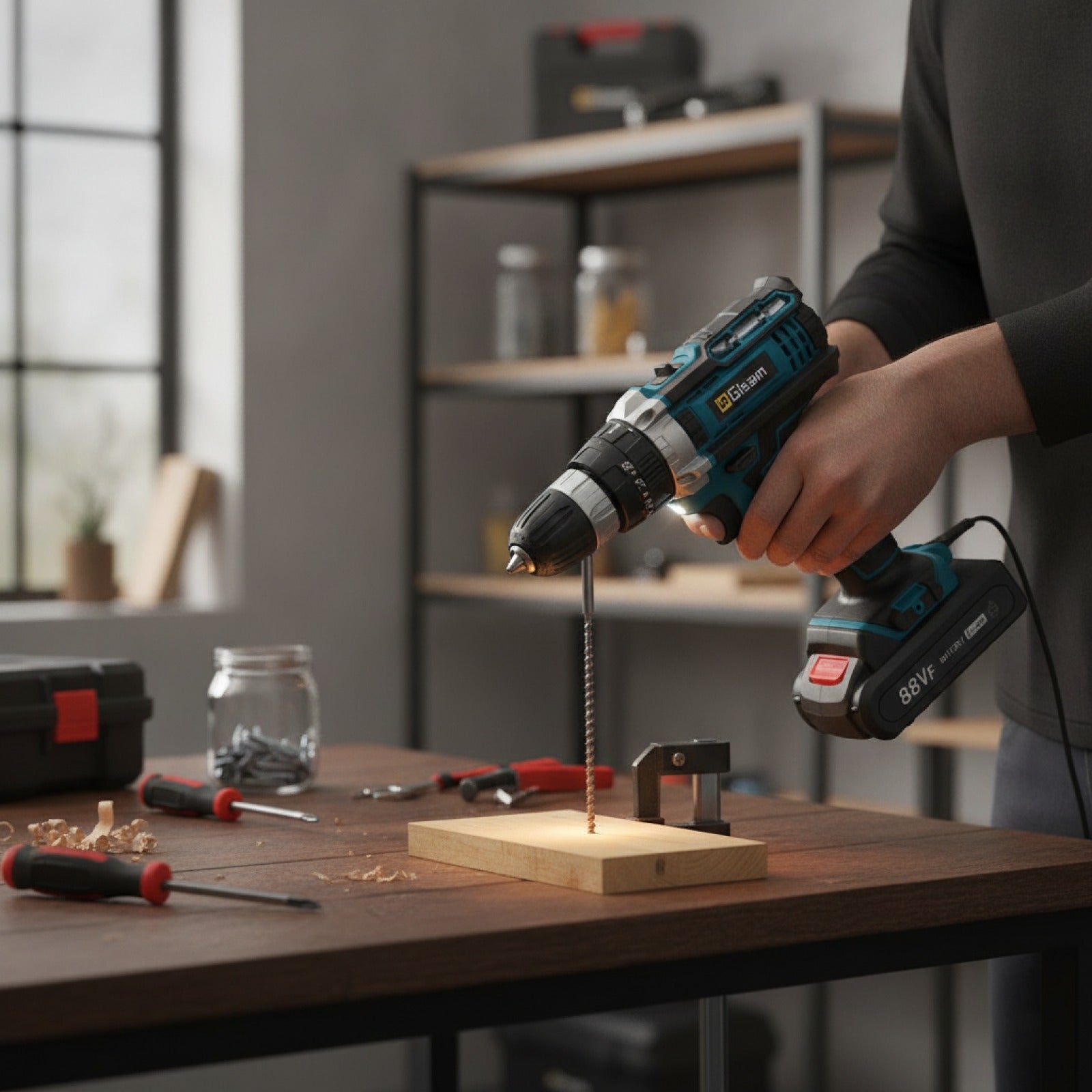 Perceuse Visseuse sans Fil à Percussion 21V – 28 Nm, DIY