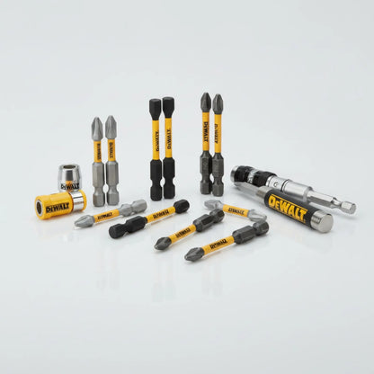 Set de Bits Magnétiques pour Perceuse Impact DEWALT PH2 avec Porte-embouts Pivotant