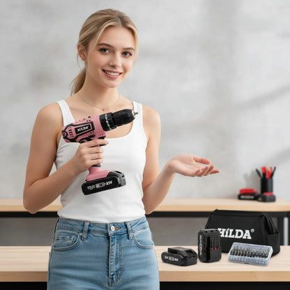 Perceuse Rose Sans Fil Spiralée
