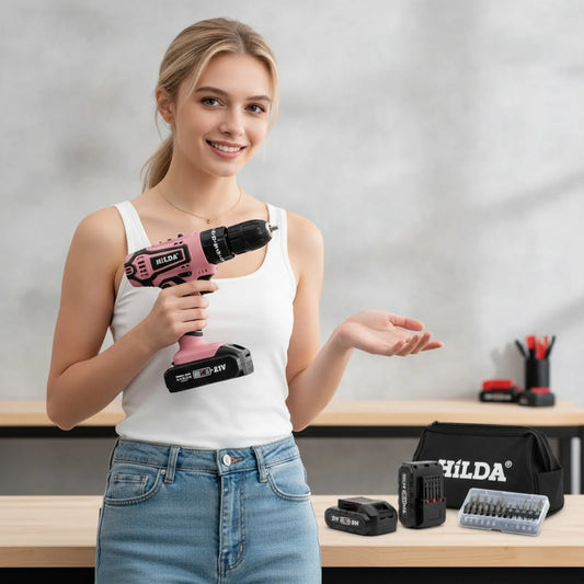 Perceuse Rose Sans Fil Spiralée