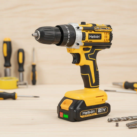 Perceuse-visseuse sans fil MELLWIN 25+3, polyvalente, compatible batteries Makita 18V