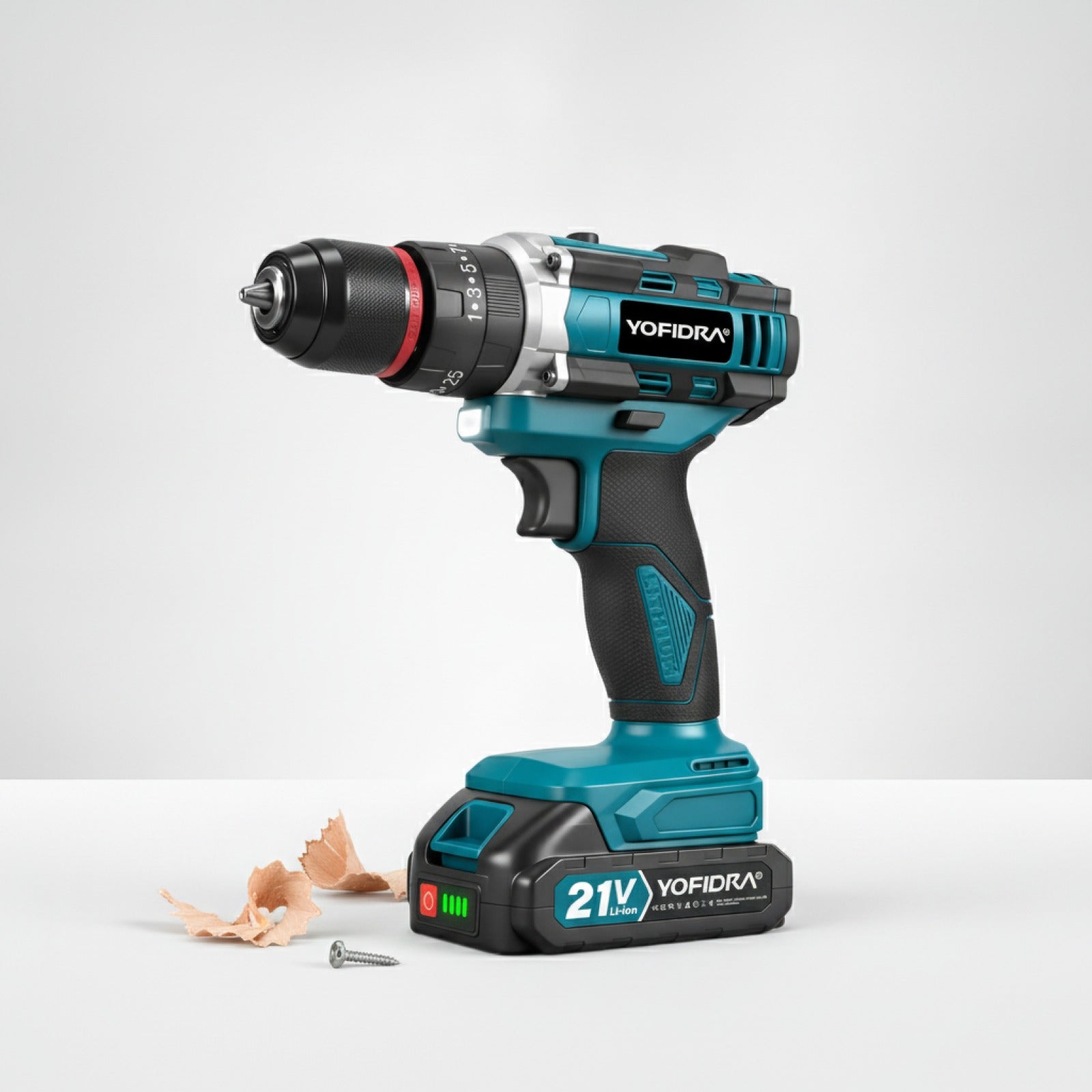 Perceuse à percussion sans fil YOFIDRA 3 en 1 - Outil polyvalent pour le travail du bois, compatible Makita