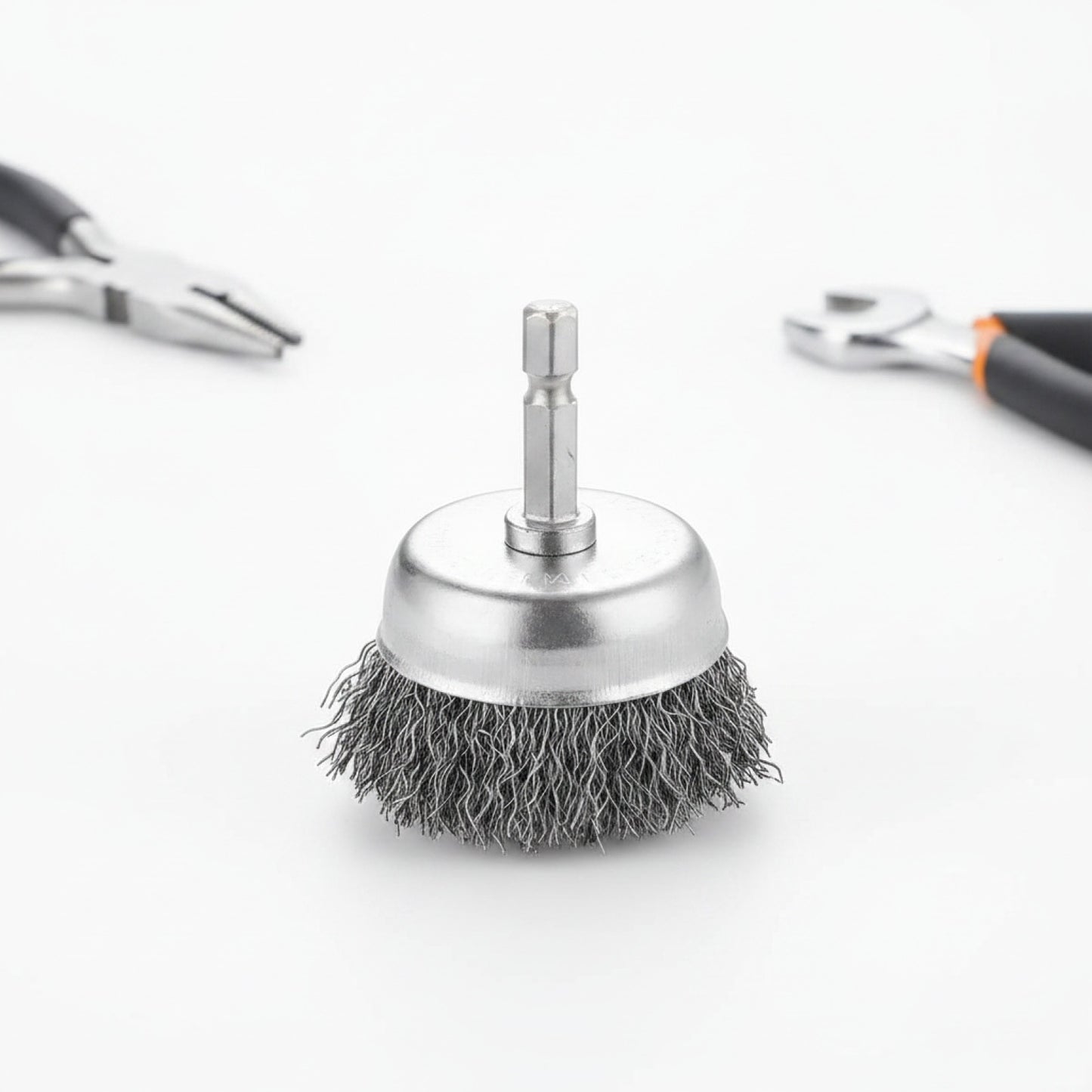 Wire Brush Wheel Cup Brush Set 10 Pack,Wire Brush for Drill 1/4 Inch Hex Shank 0.012 Inch Coarse Carbon Steel Crimped Wire Wheel