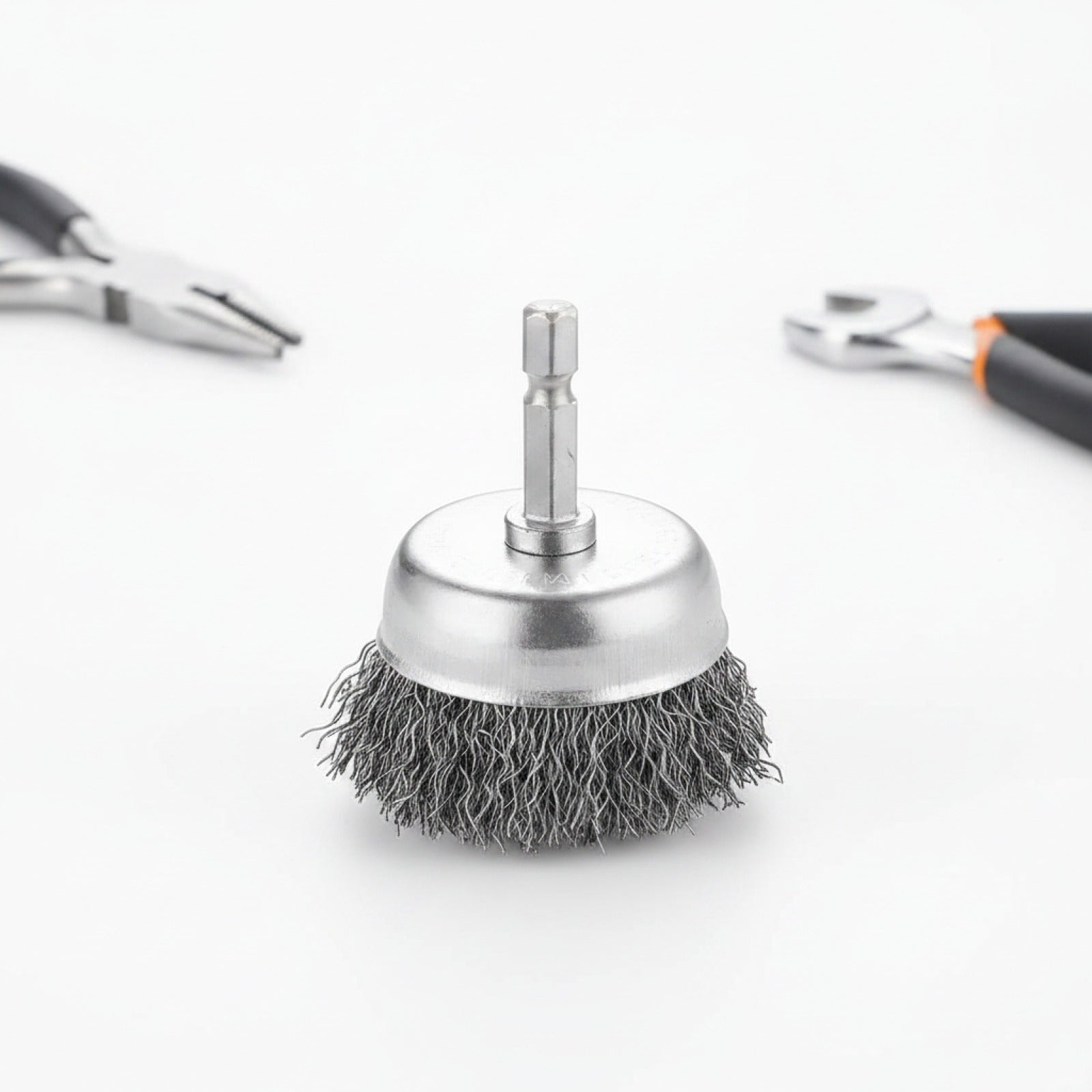 Wire Brush Wheel Cup Brush Set 10 Pack,Wire Brush for Drill 1/4 Inch Hex Shank 0.012 Inch Coarse Carbon Steel Crimped Wire Wheel